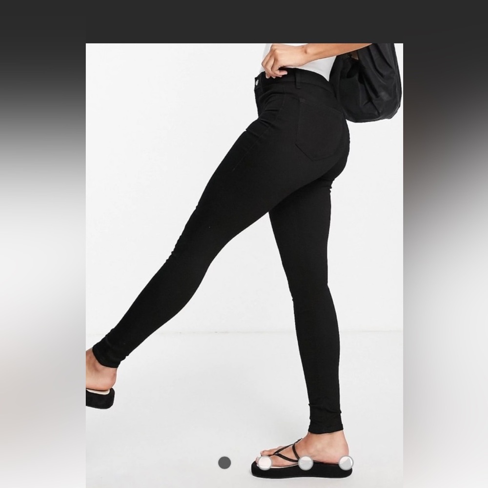 Topshop Joni Black Jeans